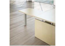 Allungo Scrivania Linea direzionale GIANO WOOD - acero / alluminio - 90 cm - 60 cm - 72,5 cm