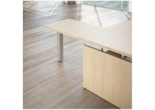 Allungo Scrivania Linea GIANO WOOD - rovere / alluminio - 90 cm - 60 cm - 72,5 cm - S5750GROAL