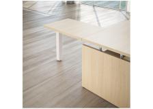 Allungo Scrivania Linea direzionale GIANO WOOD - rovere / bianco - 90 cm - 60 cm - 72,5 cm - S5750GROBI