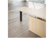 Allungo Scrivania Linea direzionale GIANO WOOD - - rovere / nero - 90 cm - 60 cm - 72,5 cm - S5750GRONE