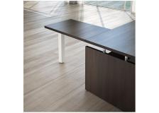 Linea direzionale GIANO WOOD - Allungo - weng&eacute; / bianco - 90 cm - 60 cm - 72,5 cm - S5750GWEBI