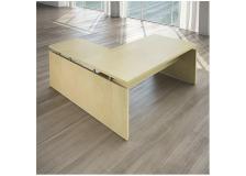 Scrivania allungo integrato Linea direzionale GIANO WOOD -  acero - 180 cm - 180 cm - 72,5 cm - S5760GAC