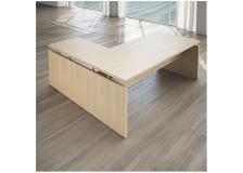 Scrivania con allungo integrato Linea direzionale GIANO WOOD - rovere - 200 cm - 180 cm - 72,5 cm - S5770GRO
