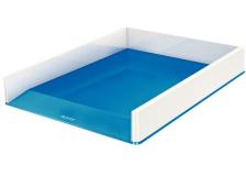 Vaschetta portacorrispondenza WOW Dual Color Leitz - 26,7x33,6x4,9 cm - blu metallizzato - 53611036
