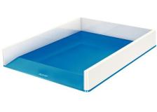 Vaschetta portacorrispondenza WOW Dual Color Leitz - 26,7x33,6x4,9 cm - blu metallizzato - 53611036