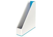 Portariviste WOW Dual Color Leitz - 7,3x27,2x31,8 cm - blu metallizzato - 53621036