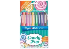 Penne Flair Nylon CANDY POP Papermate - 1 mm - assortiti - 1985621 (conf.16)