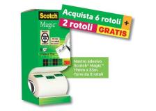 Value Pack nastro adesivo Scotch&reg; Magic&trade; 810 - 19 mm x 33 m - VP 8RT  MAGIC 810 (conf.6+2)