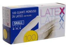Guanti in lattice Icoguanti - Latex - S - DPI 1 cat. - bianco - esl / s (conf.100)