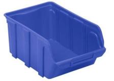 Contenitori Sovrapponibili Viso - Contenitore - Blu - 10 L - 21X33,5X17,5 Cm  - Tekni 4 B