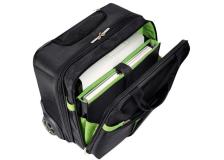 Trolley Carry-On Smart Traveller Leitz Complete  - 20X37X42 Cm - Nero/Verde - 60590095