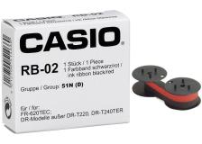 Nastro Casio RB-02 nero-rosso - 309302