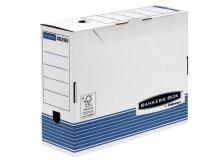 Sistema Di Archiviazione Bankers Box System Fellowes - Contenitore Archivio A4 Dorso 10 Cm - A4 - 31,5X10X26 Cm - Aletta Di Chiusura - 0026501 (Conf.10)