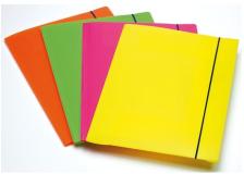 Cartella A 3 Lembi Fluo Con Elastico In Ppl Fellowes - Assortito - 1028001 (Conf.4)