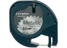 Nastro Dymo 12mm x 4m (S0721730) nero argento - 345628