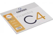 Ricambi per album da disegno C4 Super in PPL Canson -  liscio - 20 fogli - 200g/m&sup2; - 400052383