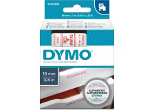 Nastro Dymo 19mm x 7m - 45805 (S0720850) rosso-bianco - 389462