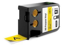 Etichette XTL in vinile Dymo - 24 mm - nero/giallo - 1868773