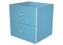 Coppia cassetti Libreria caselle Maxicube Artexport - azzurro - 32,5x28,8x32,5 cm - 2c MaxC/A