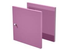 Set due antine Libreria caselle Maxicube Artexport - 32,2x32,1x1,6 cm - viola scarlatto (conf.2)