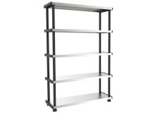 Scaffalature metallo e plastica Terry Store Age - nero+metallo - 1002764