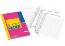 Blocchi collati rinforzati Book&amp;Block Blasetti - A4 - 1R - 40 - 5722 (conf.5)