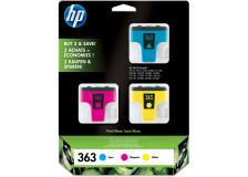 Cartuccia HP 363 (CB333EE) ciano-magenta-giallo - 458386