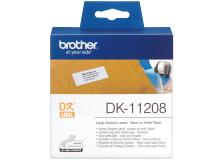 Etichette Brother DK11208 nero-bianco - 744719