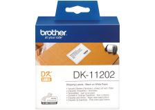 Etichette Brother DK11202 nero-bianco - 744727