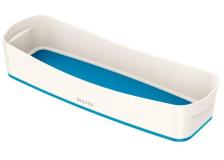 Vassoio Organizer Leitz MyBox&reg; Leitz - 30,7x10,5x5,5 cm - bianco/blu metallizzato - 52581036