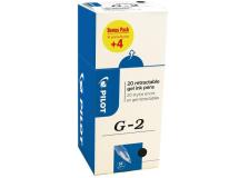 Penna Gel a scatto G-2 Pilot - 0,7 mm - nero - 000017 (conf.20)