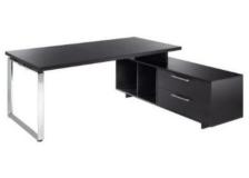 Postazione manageriale Artexport Flora - nero venato - L195 P170 H74 CM - 901RIT/M/8
