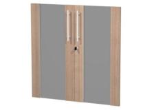 Coppia ante in vetro mobile basso Artexport Flora - L80 H77 SP. 1,8 CM - 91068M/K