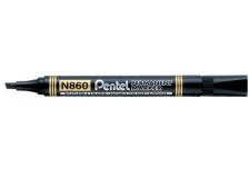 Marcatore permanente N860 Pentel linea Amiko - scalpello - 1,2-4,5 mm - nero - N860-AE (conf.12)