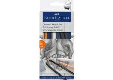 Goldfaber Carboncino Sketch Set Faber Castell - carboncino - 114002 (conf.6)