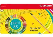 Fineliner point 88&reg;  Stabilo - 0,4 mm - assortiti - 8850-6 (conf.50)