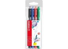 Fineliner pointMax Stabilo - 0,8 mm - assortiti - 488/4 (conf.4)