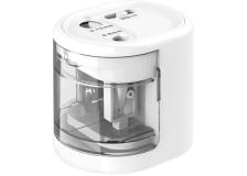 Temperamatite elettrico Rapesco - 2 fori - bianco - 1448