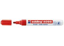 Marcatore a gesso liquido 4095 Edding - punta tonda - 2-3 mm - rosso - 4-4095002