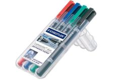 Marcatore Lumocolor&reg; permanent duo Staedtler - 0,6-1,5 mm - assortito - 348 WP4 (conf.4)