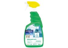 Detergente ecologico per vetri specchi e superfici Sanitec - 750 ml - 3102