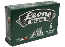 Fermagli zincati Leone Dell'Era - Punte rotonde - N 6 - 58 mm - FZ6 (conf.10x100)