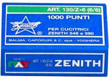 Punti metallici Zenith - 130/Z6 (6/6) - 130/Z6 (conf.10x1000)