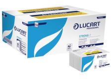 Asciugamani intercalati Lucart - Z - 2 veli - pura cellulosa - 23x23,5 cm - 864013 (conf.18)