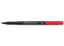 Marcatore permanente Multimark Faber Castell - fine - 0,6 mm - rosso - 151321 (conf.10)