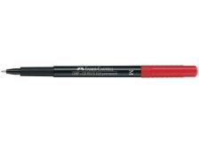 Marcatore permanente Multimark Faber Castell - superfine - 0,4 mm - rosso - 152321 (conf.10)