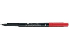 Marcatore permanente Multimark Faber Castell - superfine - 0,4 mm - rosso - 152321 (conf.10)