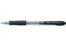 Penna a sfera a scatto Supergrip Pilot - 1 mm - nero - 001440 (conf.12)