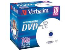 DVD Verbatim Verbatim - DVD-R - 4,7 Gb - 16x - Stampabile - Jewel case - 43521 (conf.10)