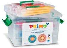 Pennarelli punta fine superlavabili Primo - 53x27x28,5 cm - valigetta - assortiti - 615PEN120 (conf.120)